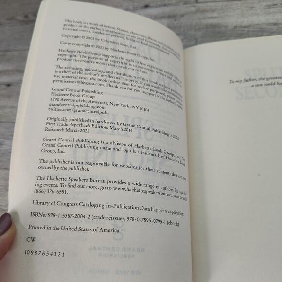 SPLIT SECOND King & Maxwell Thriller David Baldacci Trade Paperback 2021 Edition - Picture 3 of 10